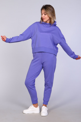 Спортивный костюм с брюками и кофтой 344 фиолетовый